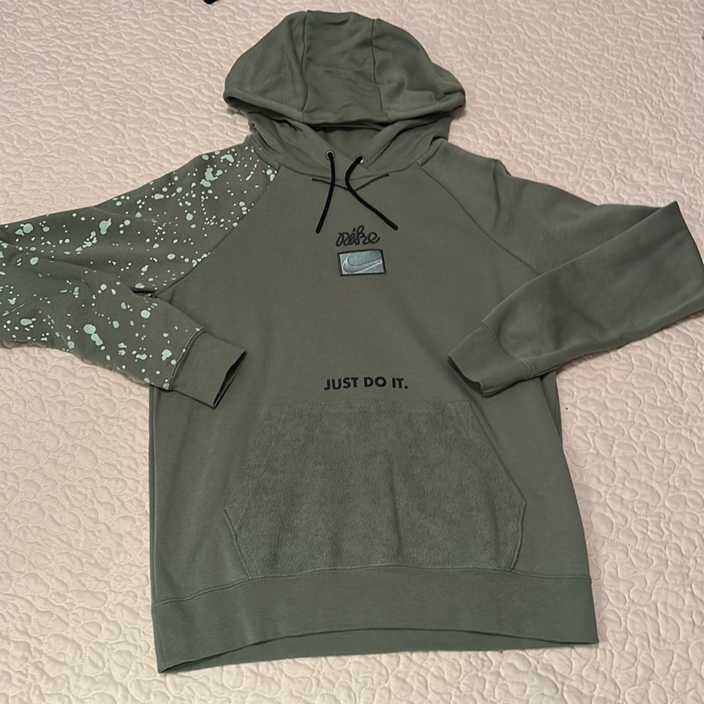 Women’s sage green Nike hoodie: size small